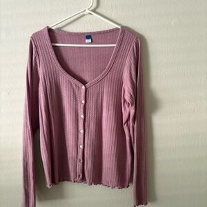 Old Navy Ribbed Sweater in Soft Pink